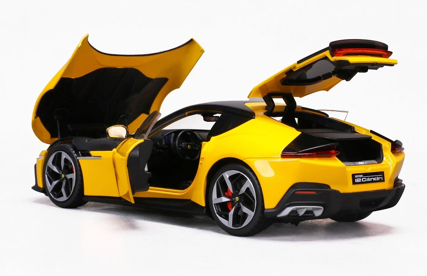 PRE-ORDER 2024 Ferrari 12Cilindri Giallo Modena Yellow Diecast 1:18 Scale Model - Polistil 18FE02014 - Image 7