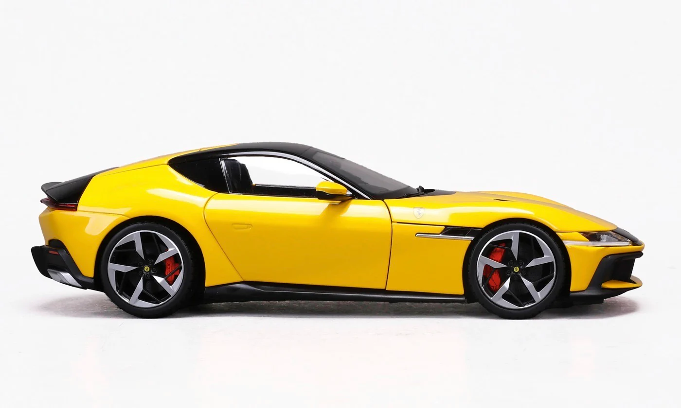 PRE-ORDER 2024 Ferrari 12Cilindri Giallo Modena Yellow Diecast 1:18 Scale Model - Polistil 18FE02014 - Image 8
