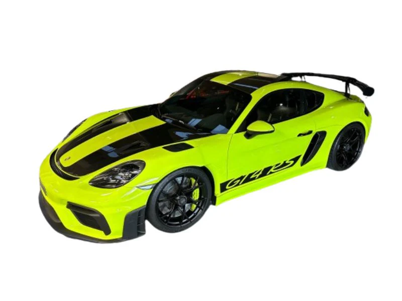 PRE-ORDER 2024 Porsche 718 Cayman GT4 RS w/ Weissach Package Acid Green Diecast 1:43 Scale Model - Solido S4318801