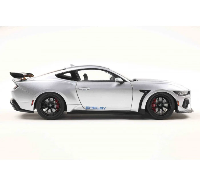 PRE-ORDER 2025 Ford Mustang Shelby Super Snake Grey w/ Blue Stripe Diecast 1:18 Scale Model - Solido S1813803 - Image 7
