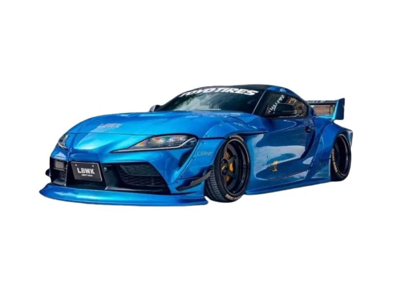 PRE-ORDER 2025 Toyota GR Supra Liberty Walk Body Kit - Blue Metallic Diecast 1:18 Scale Model - Solido S1815503
