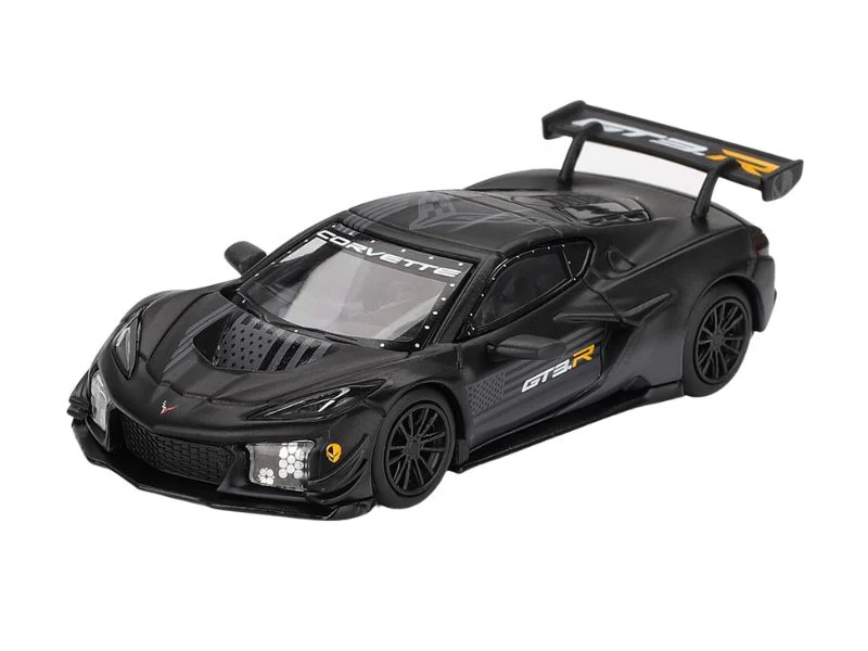 PRE-ORDER - 24 PACK Chevrolet Corvette Z06 GT3.R Road America Test Car – Black (Mini GT) Diecast 1:64 Scale Model - TSM MGT01186 - Image 2