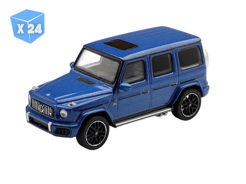 PRE-ORDER - 24 PACK Mercedes-AMG G 63 Dark Blue Metallic (Mini GT) Diecast 1:64 Scale Model - TSM MGT01210