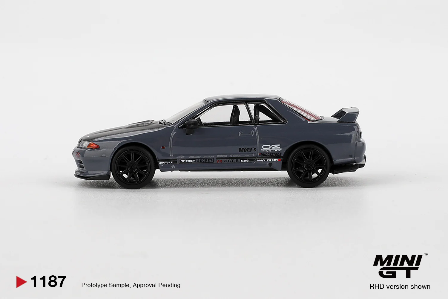 PRE-ORDER - 24 PACK Nissan Skyline GT-R Top Secret VR32 – Stealth Grey (Mini GT) Diecast 1:64 Scale Model - TSM MGT01187 - Image 3