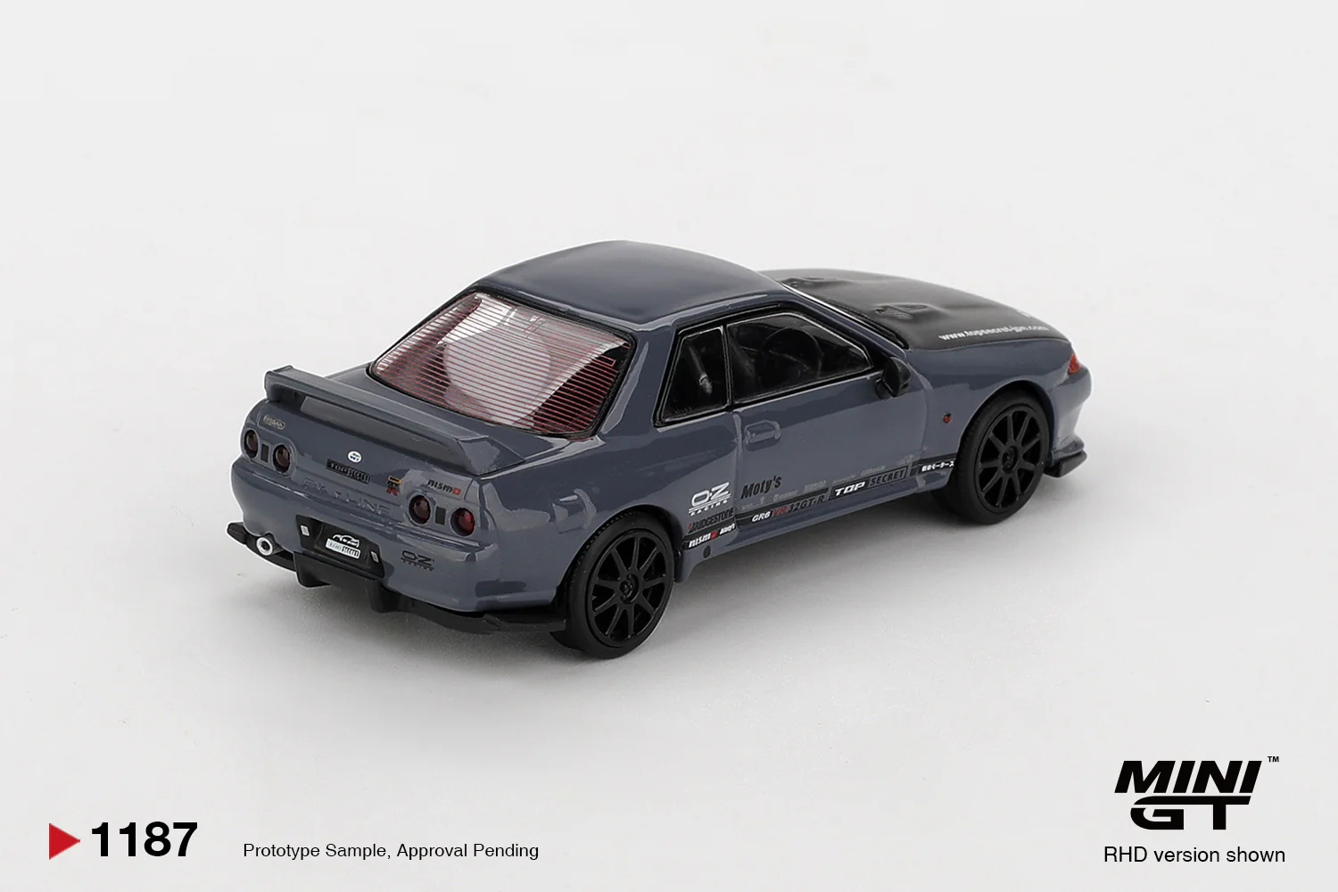 PRE-ORDER - 24 PACK Nissan Skyline GT-R Top Secret VR32 – Stealth Grey (Mini GT) Diecast 1:64 Scale Model - TSM MGT01187 - Image 4
