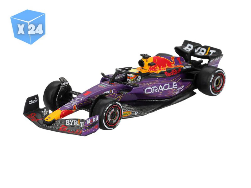 PRE-ORDER - 24 PACK Oracle Red Bull Racing RB19 #1 Max Verstappen 2023 F1 2023 Las Vegas GP Winner (Mini GT) Diecast 1:64 Scale Model - TSM MGT01194