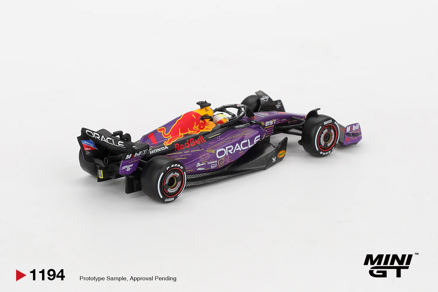 PRE-ORDER Oracle Red Bull Racing RB19 #1 Max Verstappen 2023 F1 2023 Las Vegas GP Winner (Mini GT) Diecast 1:64 Scale Model - TSM MGT01194 - Image 2