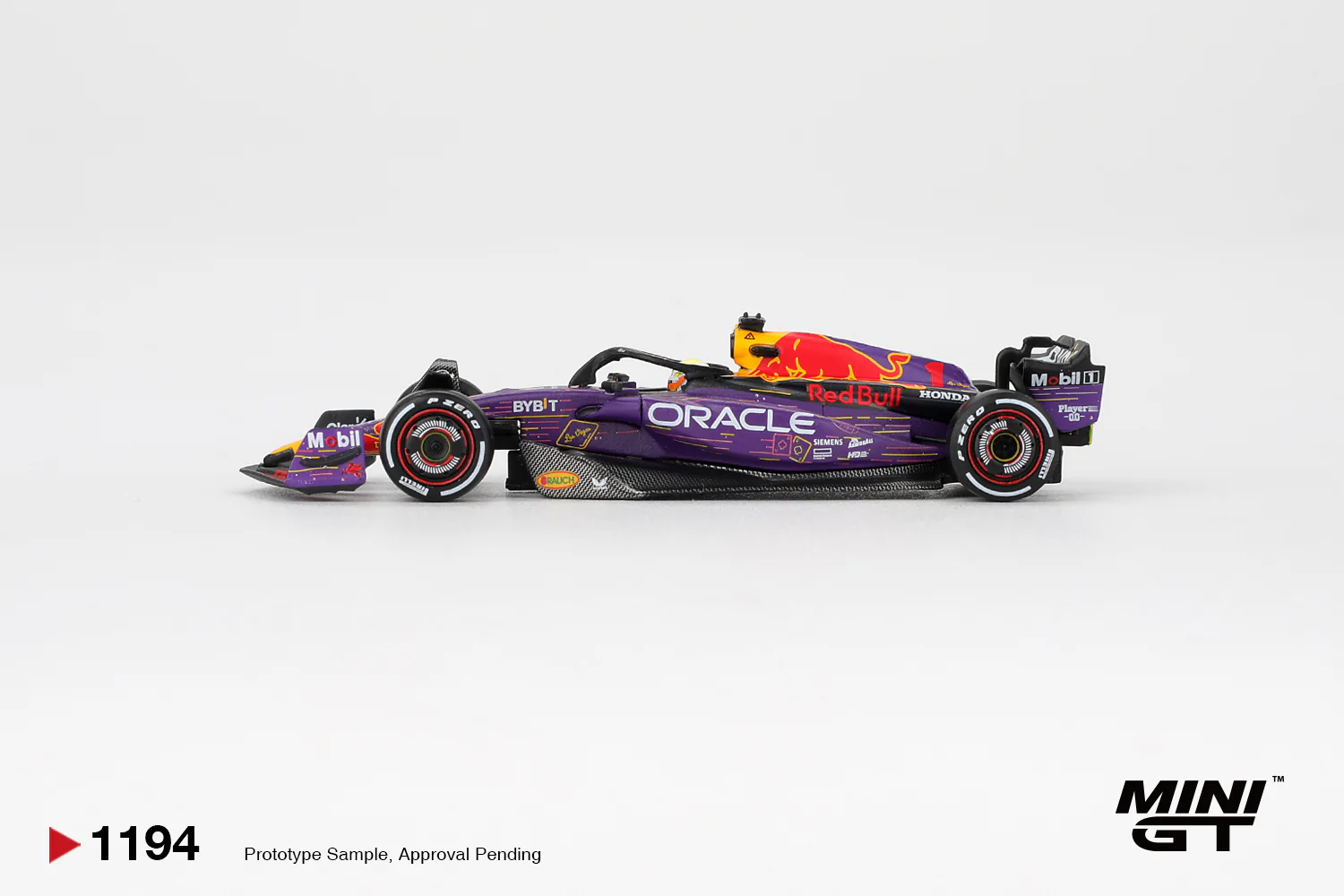 PRE-ORDER Oracle Red Bull Racing RB19 #1 Max Verstappen 2023 F1 2023 Las Vegas GP Winner (Mini GT) Diecast 1:64 Scale Model - TSM MGT01194 - Image 3