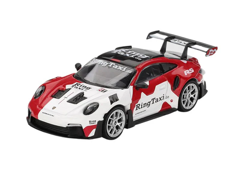 PRE-ORDER Porsche 911(992) GT3 RS Weissach RingTaxi.com (Mini GT) Diecast 1:64 Scale Model - TSM MGT01178