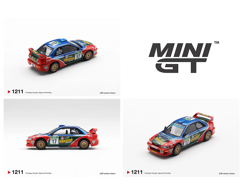 PRE-ORDER - 24 PACK Subaru Impreza WRC98 #17 2000 Rally New Zealand (Mini GT) Diecast 1:64 Scale Model - TSM MGT01211 - Image 3