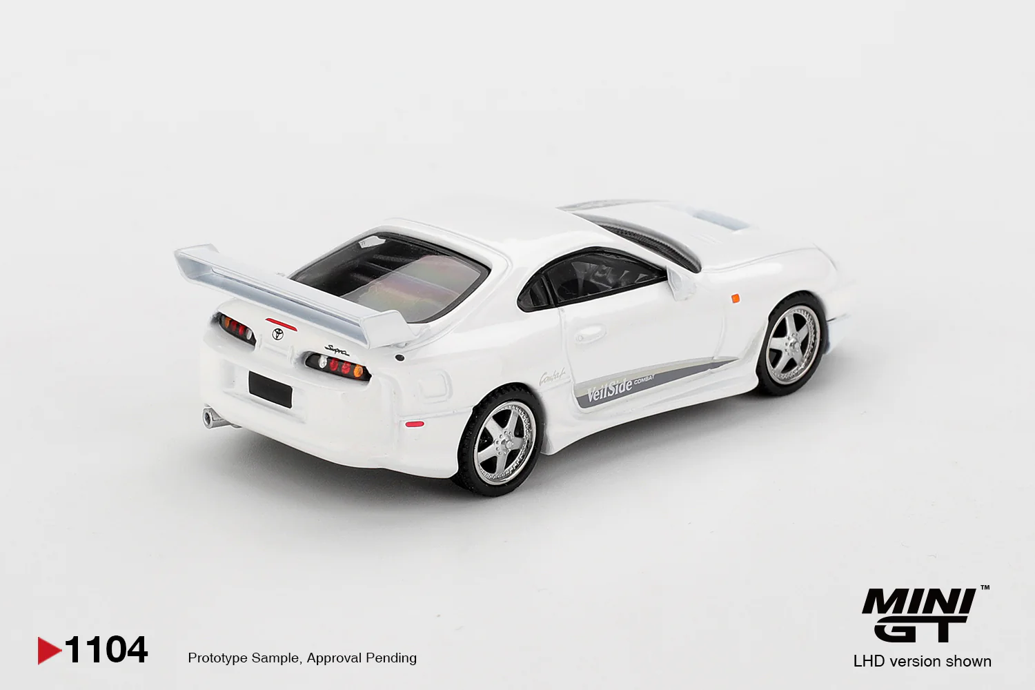 PRE-ORDER - 24 PACK Toyota Supra VeilSide Combat V-I – White (Mini GT) Diecast 1:64 Scale Model - TSM MGT01104 - Image 3