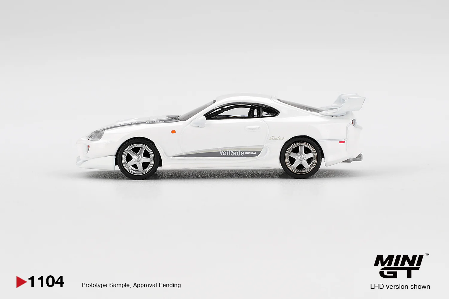 PRE-ORDER - 24 PACK Toyota Supra VeilSide Combat V-I – White (Mini GT) Diecast 1:64 Scale Model - TSM MGT01104 - Image 4