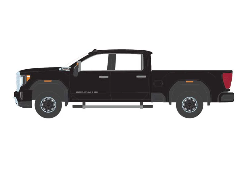 PRE-ORDER 2022 GMC Sierra 2500 Denali - Onyx Black Diecast 1:64 Scale Model - Karson Diecast Co. 51703A - Image 7