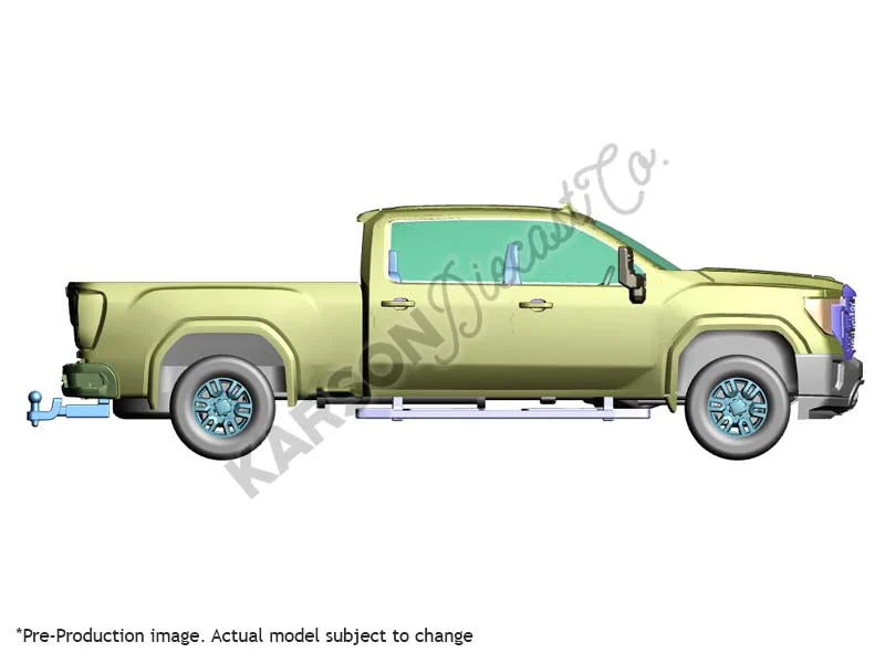 PRE-ORDER 2022 GMC Sierra 2500 Denali - Quick Silver Metallic Diecast 1:64 Scale Model - Karson Diecast Co. 51706B - Image 9