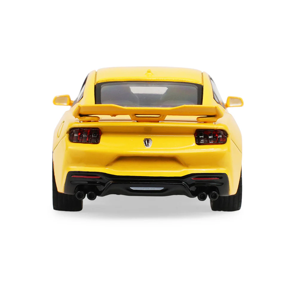 PRE-ORDER - 48 PACK 2024 Ford Mustang Dark Horse - Yellow Splash Metallic (Auto Mall Series 8) Diecast 1:64 Scale Model - Greenlight 68080E - Image 3