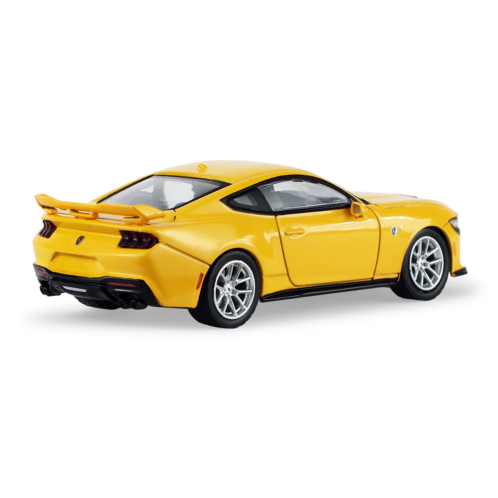 PRE-ORDER - 48 PACK 2024 Ford Mustang Dark Horse - Yellow Splash Metallic (Auto Mall Series 8) Diecast 1:64 Scale Model - Greenlight 68080E - Image 4