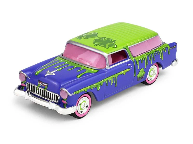 PRE-ORDER - 6 PACK 1955 Chevrolet Nomad - Leaky Lindsay (Garbage Pail Kids Series 9 - 40th Anniversary) Diecast 1:64 Scale Model - Greenlight 54130C - Image 2