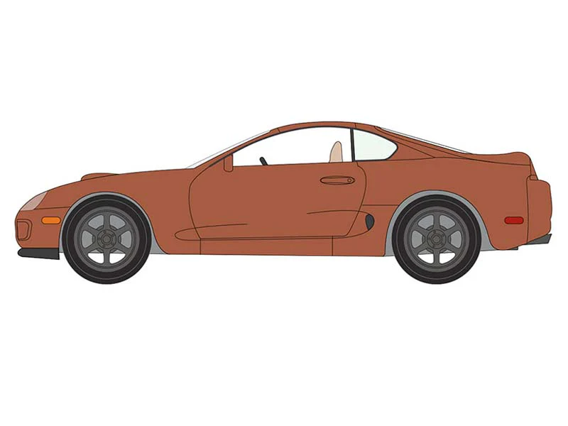 PRE-ORDER - 6 PACK 1998 Toyota Supra - Sedona Sunset Metallic Diecast 1:64 Scale Model - Auto World AWSP209A - Image 2