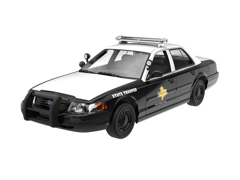 PRE-ORDER - 6 PACK 2003 Ford Crown Victoria – Texas Highway Patrol (Hot Pursuit) Diecast 1:24 Scale Model - Greenlight 1131001 - Image 2