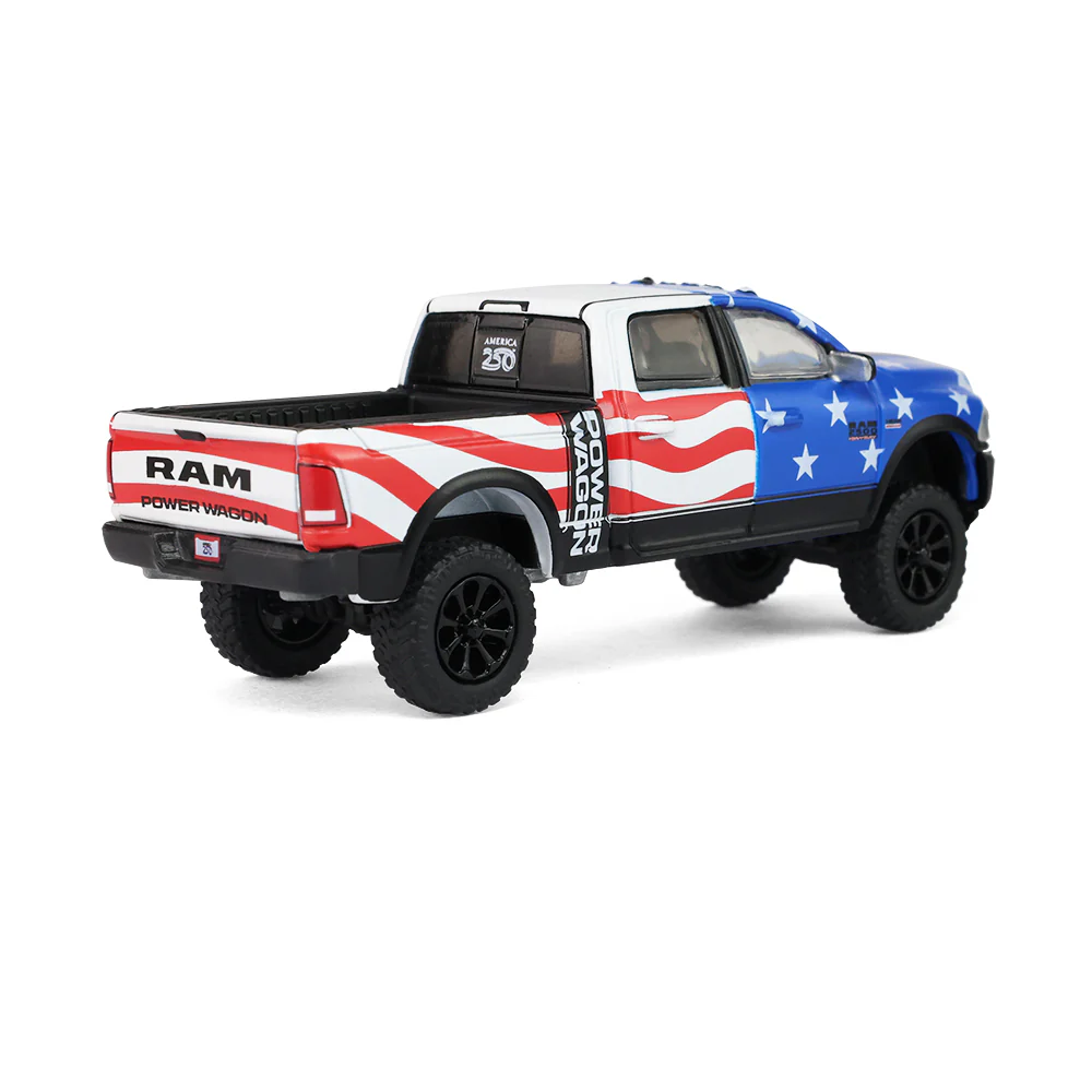 PRE-ORDER - 6 PACK 2017 Ram 2500 Power Wagon (Anniversary Collection Series 18 – America 250 Edition) Diecast 1:64 Scale Model - Greenlight 28180B - Image 5