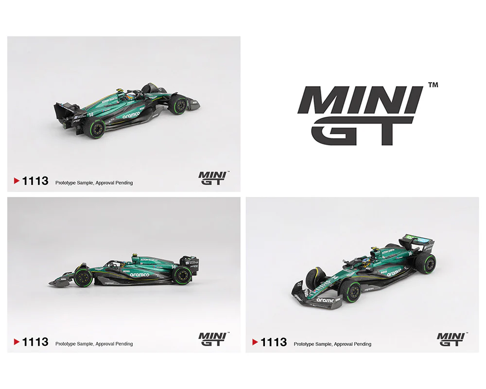 PRE-ORDER Aston Martin AMR24 #14 Fernando Alonso 2024 F1 2024 Canadian GP (Mini GT) Diecast 1:64 Scale Model - TSM MGT01113 - Image 2