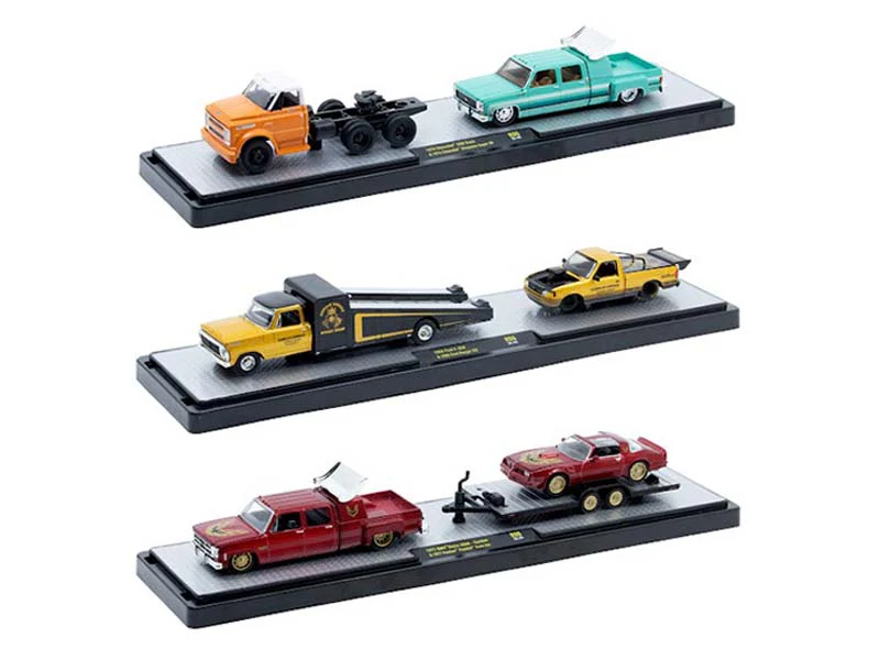 PRE-ORDER Auto-Haulers Release 96 SET OF 3 Diecast 1:64 Scale Models - M2 Machines 36000-96