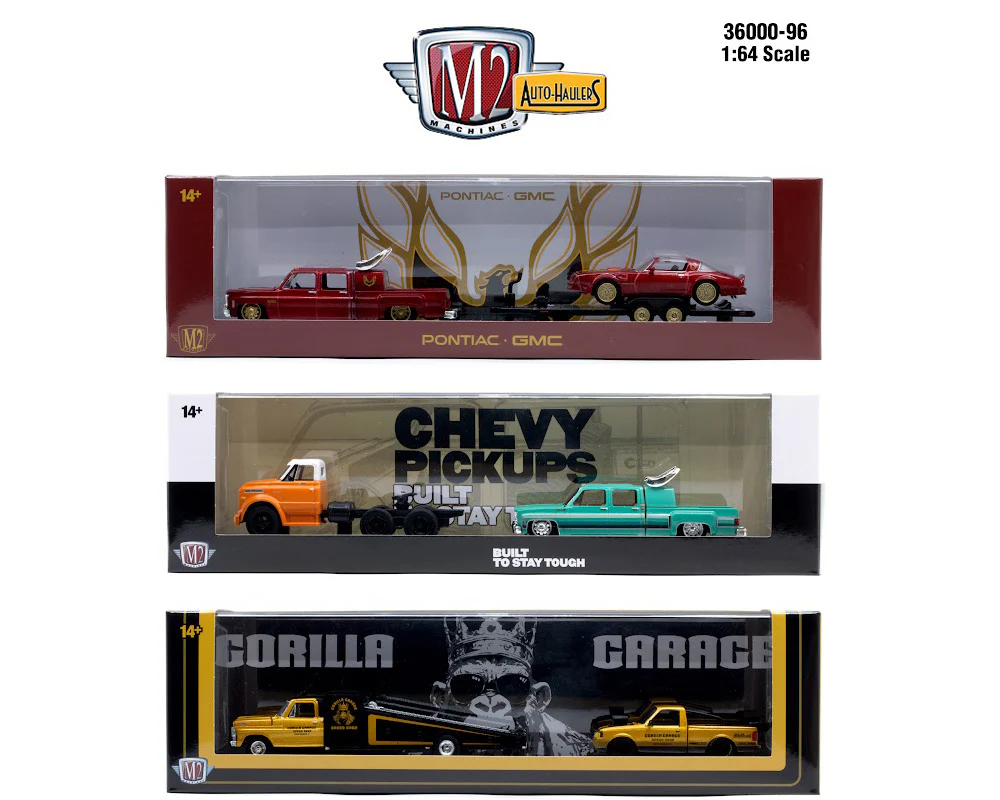 PRE-ORDER Auto-Haulers Release 96 SET OF 3 Diecast 1:64 Scale Models - M2 Machines 36000-96 - Image 2