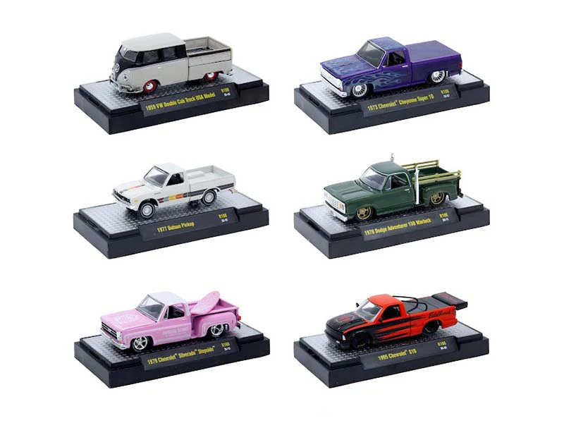 PRE-ORDER Auto-Thentics Release 108 SET OF 6 Diecast 1:64 Scale Models - M2 Machines 32500-108