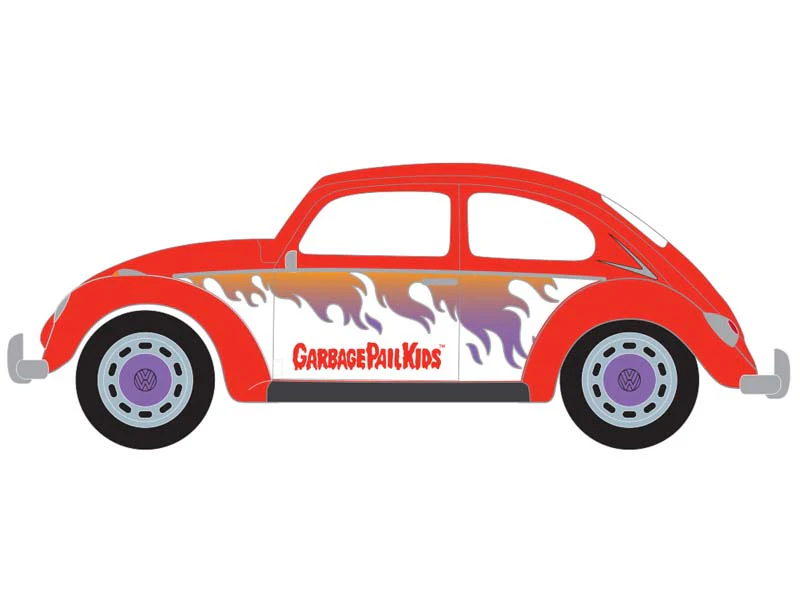 PRE-ORDER Classic Volkswagen Beetle - Lily No Problema (Garbage Pail Kids Series 9 - 40th Anniversary) Diecast 1:64 Scale Model - Greenlight 54130E - Image 9