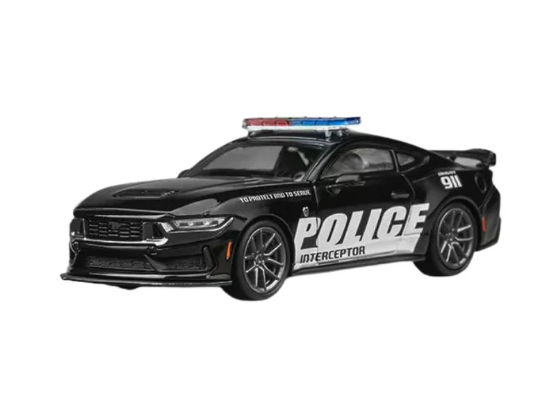 PRE-ORDER Ford Mustang Dark Horse Police Diecast 1:64 Scale Model - CM Model CM64-DARKHORSE-PD01