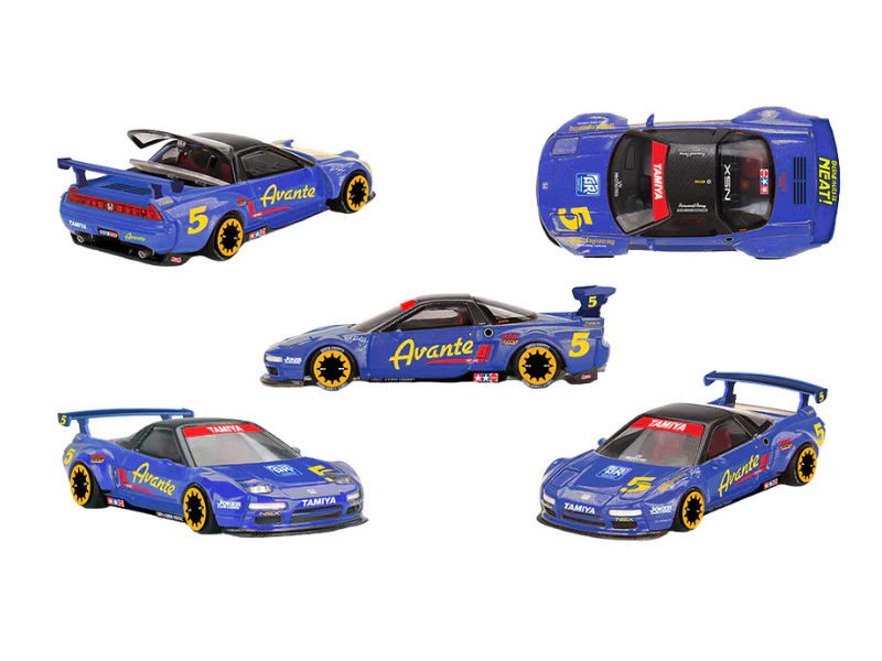 PRE-ORDER Honda NSX Tamiya X Kaido House Avante V1- Blue (Kaido House x Mini GT) Diecast 1:64 Scale Model - TSM KHMG238
