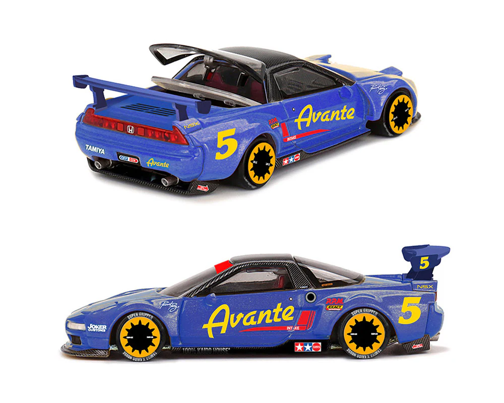 PRE-ORDER Honda NSX Tamiya X Kaido House Avante V1- Blue (Kaido House x Mini GT) Diecast 1:64 Scale Model - TSM KHMG238 - Image 2