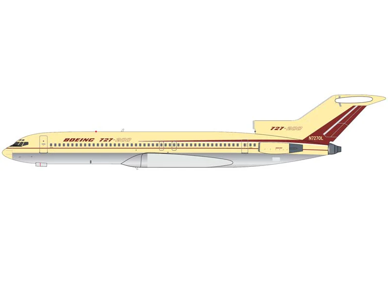 PRE-ORDER House Livery Boeing 727-200 - N7270L (V1:400) Diecast 1:400 Scale Model - 400021