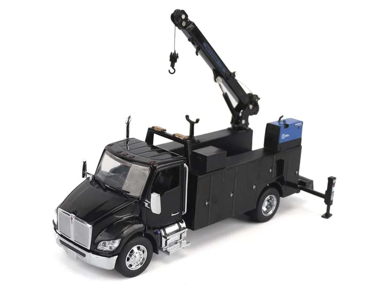 PRE-ORDER Kenworth T380 Auto-Crane Titan85-Body HC14-Crane Work Truck w/ Miller EnPak (Transport Series) Diecast 1:50 Scale Model - Diecast Masters 71211