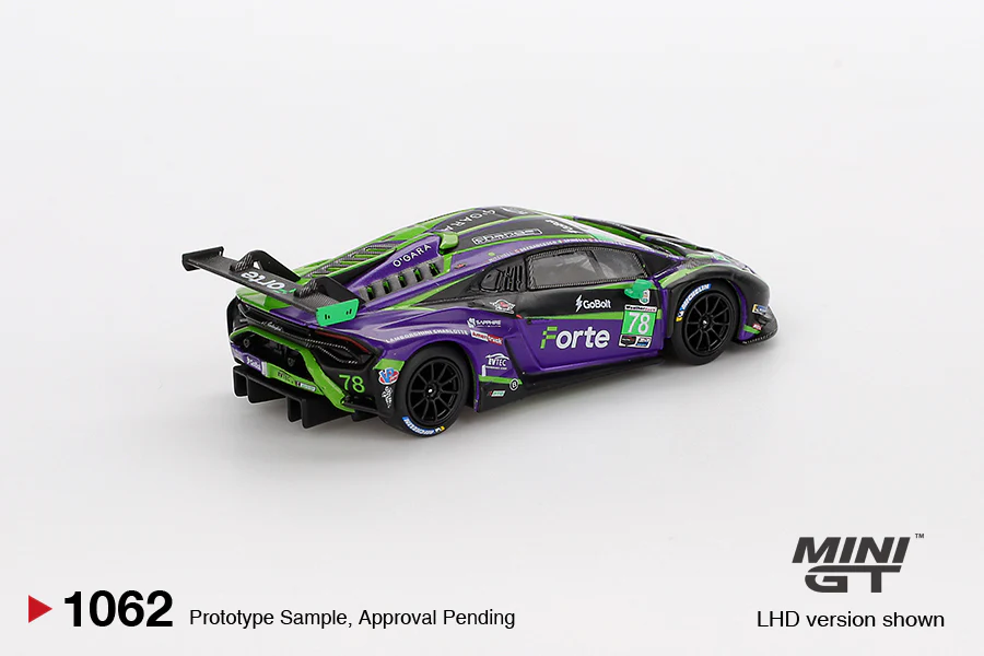 PRE-ORDER Lamborghini Huracán GT3 EVO2 #78 Forte Racing 2024 IMSA Daytona 24 Hrs Diecast 1:64 Scale Model - TSM MGT01062 - Image 2
