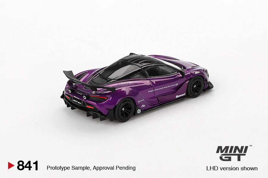PRE-ORDER McLaren 720S LB★Works Purple (Mini GT) Diecast 1:64 Scale Model - TSM MGT00841 - Image 3