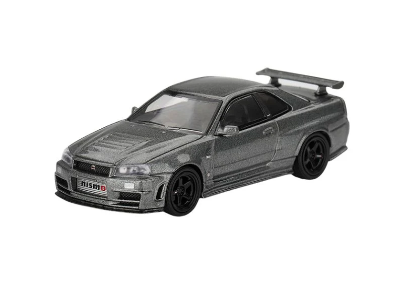 PRE-ORDER Nissan Skyline GT-R Dark Metal Gray (NISMO BNR34 CRS Version) (Mini GT) Diecast 1:64 Scale Model - TSM MGT01160