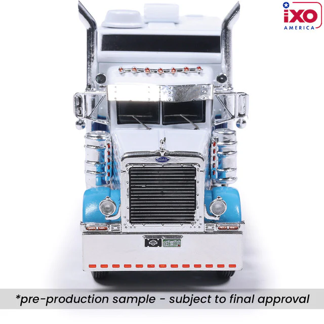 PRE-ORDER Peterbilt 379 - Blue and White Diecast 1:64 Scale Model - IXO U64TR010 - Image 2