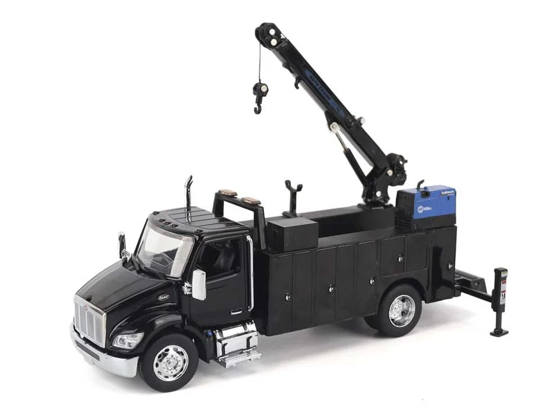 PRE-ORDER Peterbilt Model 536 Auto-Crane Titan85-Body HC14-Crane Work Truck w/ AC40 Compressor and Miller Trailblazer Welder (Transport Series) Diecast 1:50 Scale Model - Diecast Masters 71213