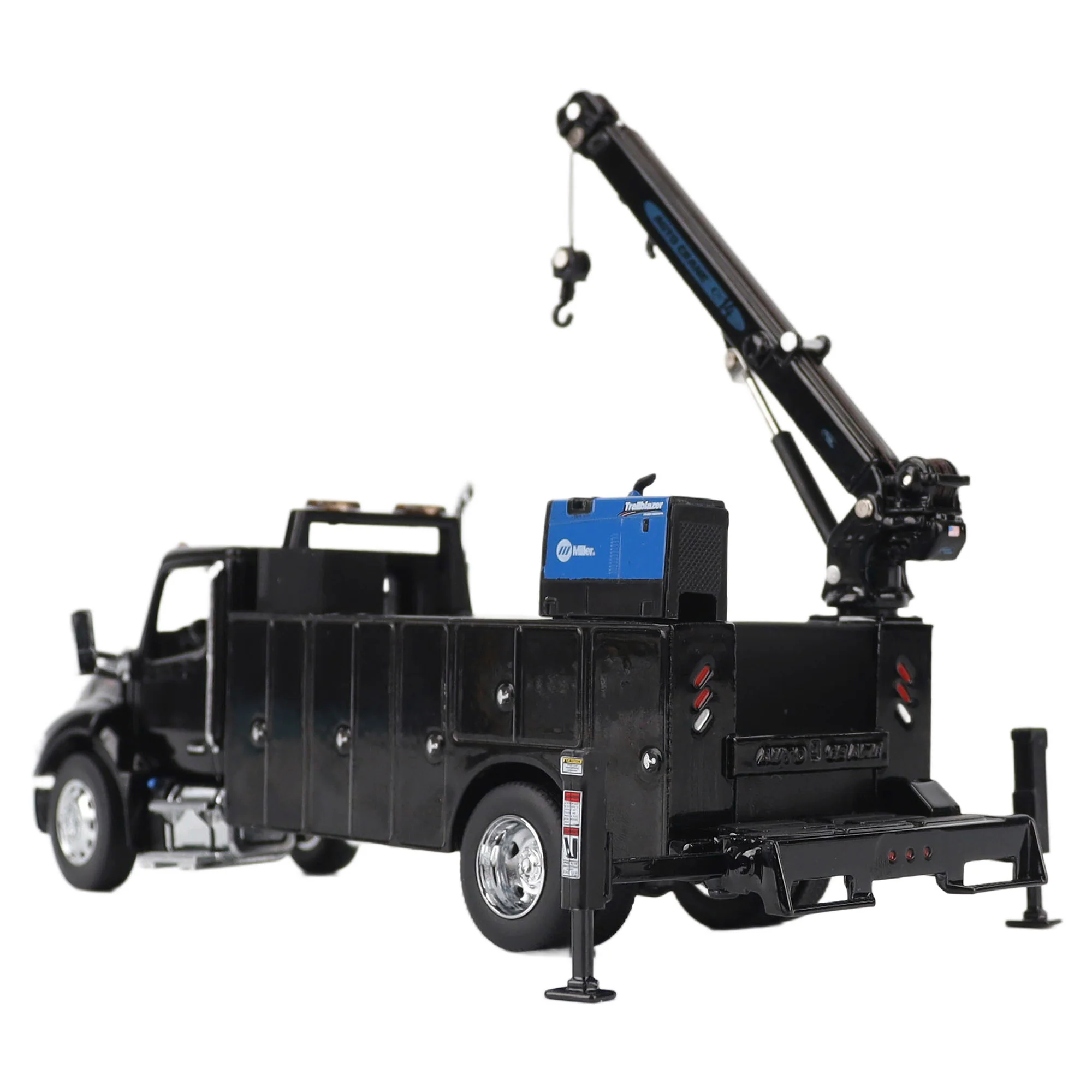PRE-ORDER Peterbilt Model 536 Auto-Crane Titan85-Body HC14-Crane Work Truck w/ AC40 Compressor and Miller Trailblazer Welder (Transport Series) Diecast 1:50 Scale Model - Diecast Masters 71213 - Image 4