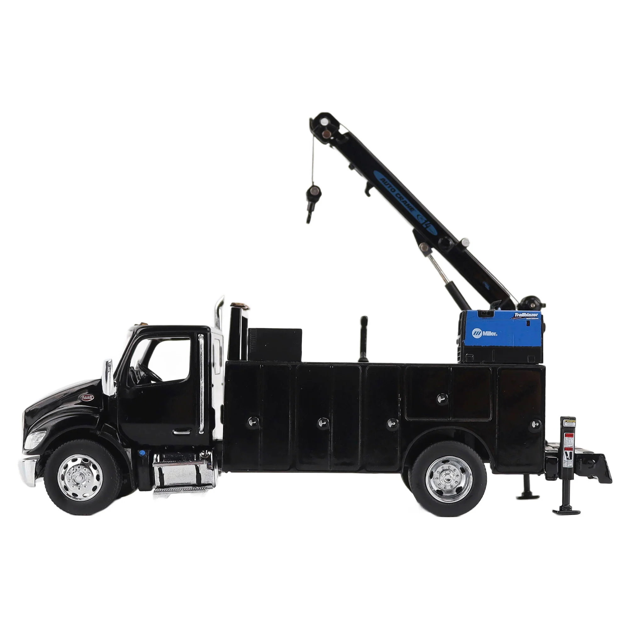 PRE-ORDER Peterbilt Model 536 Auto-Crane Titan85-Body HC14-Crane Work Truck w/ AC40 Compressor and Miller Trailblazer Welder (Transport Series) Diecast 1:50 Scale Model - Diecast Masters 71213 - Image 5