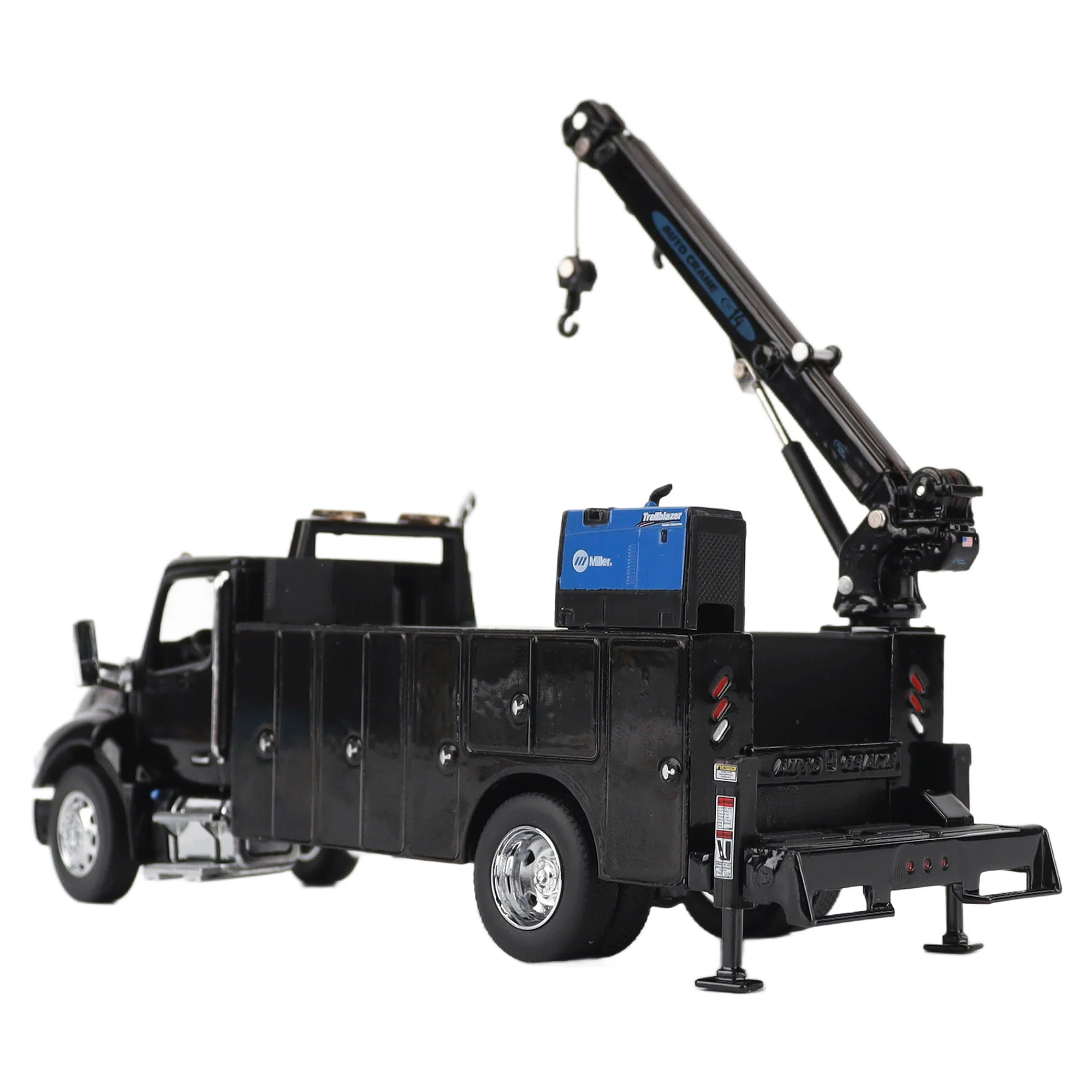 PRE-ORDER Peterbilt Model 536 Auto-Crane Titan85-Body HC14-Crane Work Truck w/ AC40 Compressor and Miller Trailblazer Welder (Transport Series) Diecast 1:50 Scale Model - Diecast Masters 71213 - Image 6