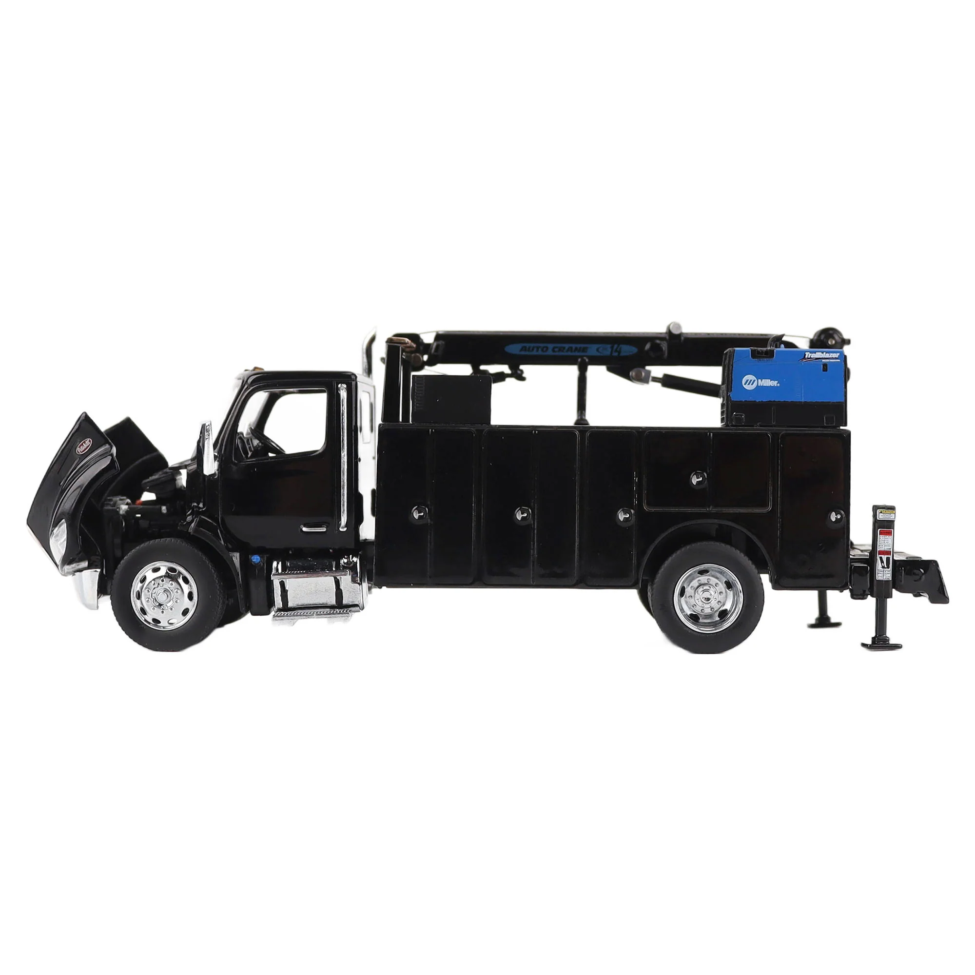 PRE-ORDER Peterbilt Model 536 Auto-Crane Titan85-Body HC14-Crane Work Truck w/ AC40 Compressor and Miller Trailblazer Welder (Transport Series) Diecast 1:50 Scale Model - Diecast Masters 71213 - Image 7