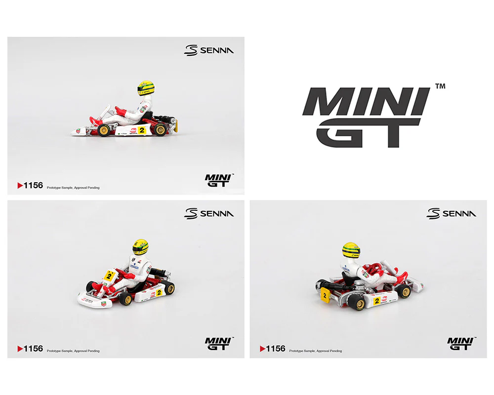 PRE-ORDER Senna Kart #2 Ayrton Senna da Silva 1993 Masters of Paris-Bercy (Mini GT) Diecast 1:64 Scale Model - TSM MGT01156 - Image 2