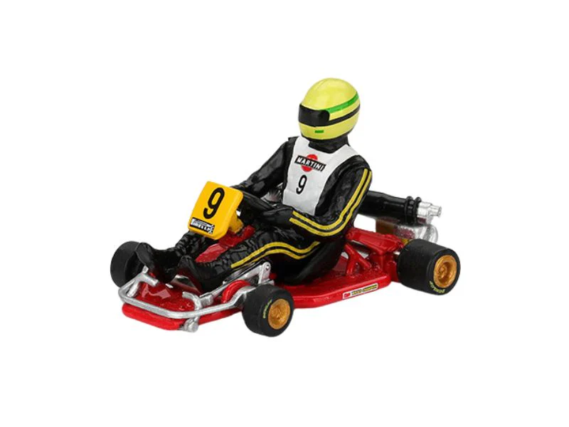 PRE-ORDER Senna Kart Formula K #9 Ayrton Senna da Silva 1981 Karting World Championship (Mini GT) Diecast 1:64 Scale Model - TSM MGT01155