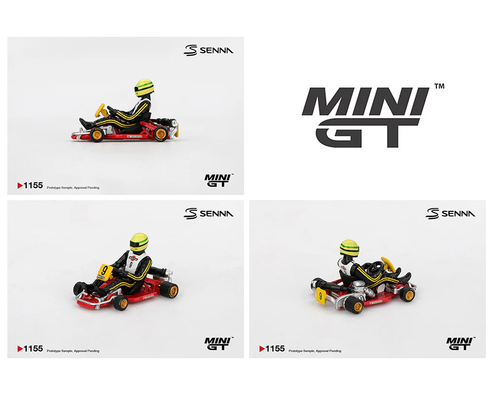 PRE-ORDER Senna Kart Formula K #9 Ayrton Senna da Silva 1981 Karting World Championship (Mini GT) Diecast 1:64 Scale Model - TSM MGT01155 - Image 2