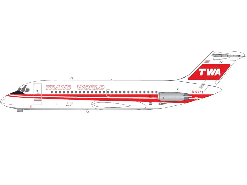 PRE-ORDER Trans World Airlines DC-9-15 - N1067T (V1:400) Diecast 1:400 Scale Model - 400009