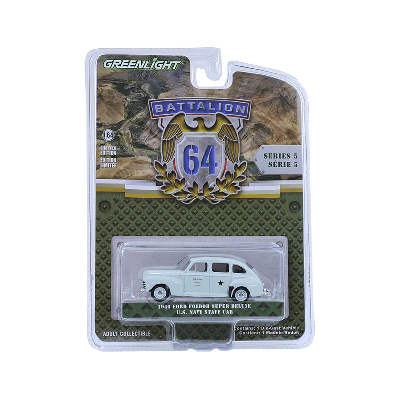 1946 Ford Fordor Super Deluxe (Battalion 64 Series 5) Diecast 1:64 Scale Model - Greenlight 61050C - Image 6