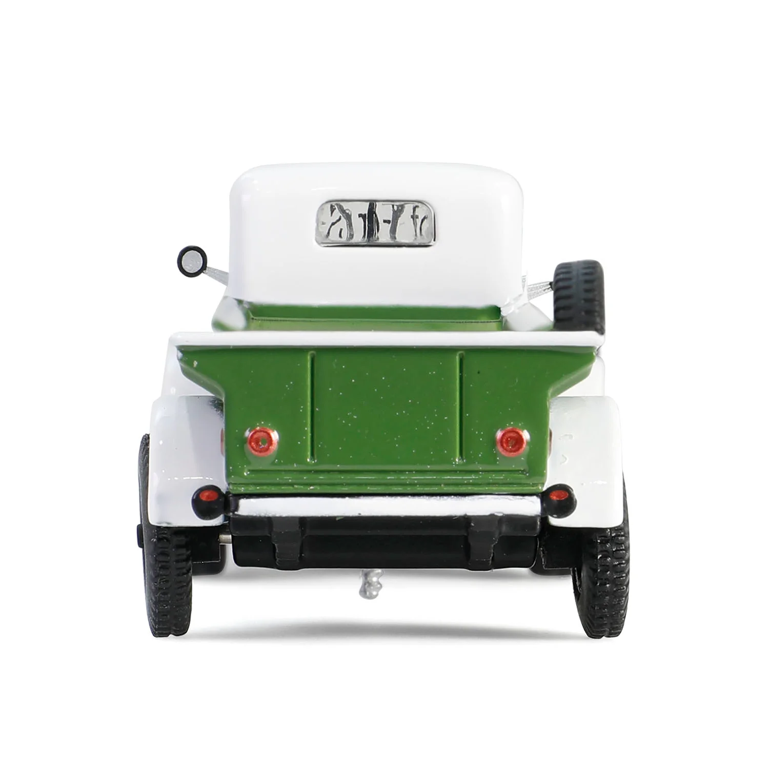 RAW CHASE 1950 Dodge Power Wagon - Green & White w/ ¼ Ton Cargo Trailer (Hitch & Tow Series 32) Diecast 1:64 Scale Model - Greenlight 32320A - Image 8