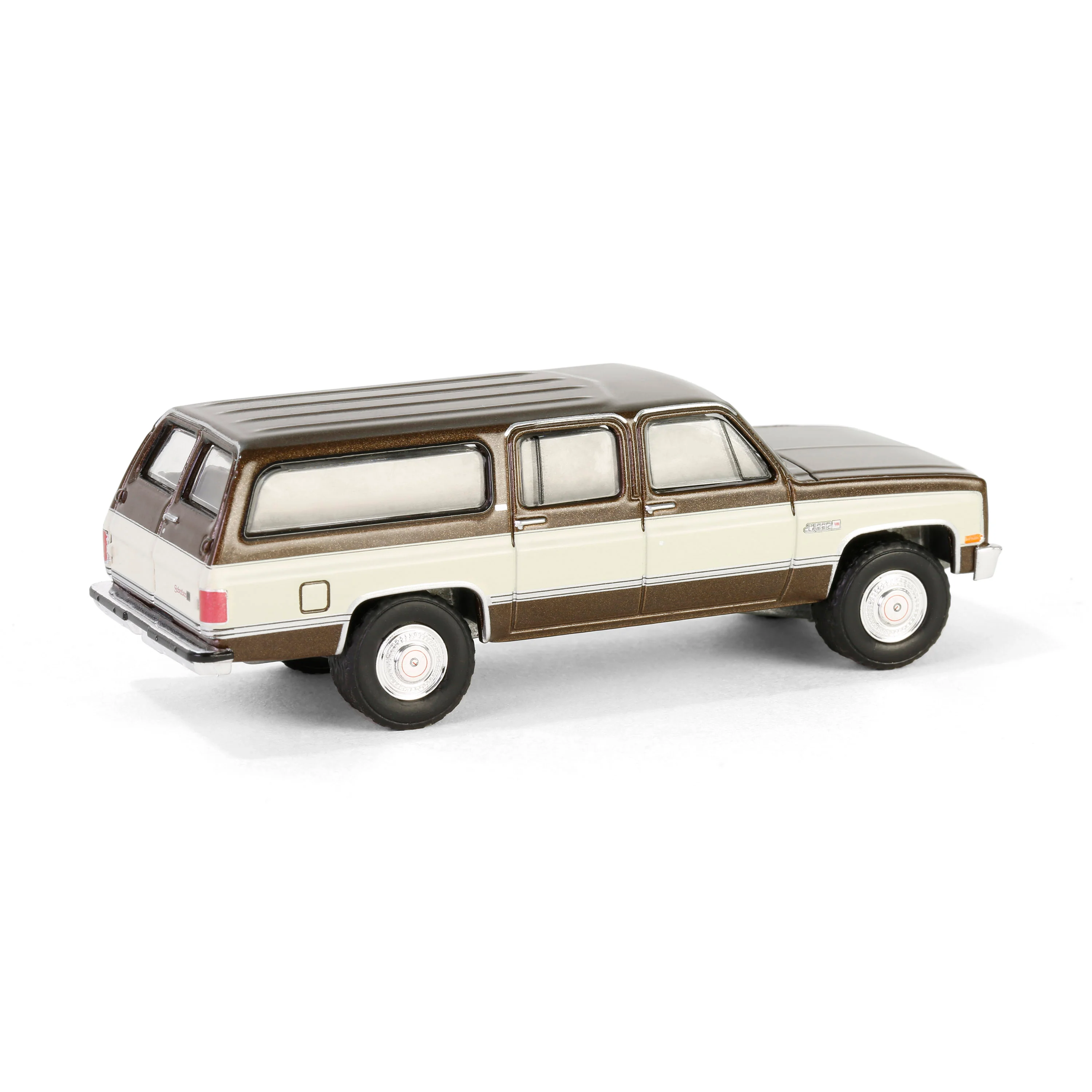 RAW CHASE 1986 GMC Suburban - Indian Bronze and Doeskin Tan (Showroom Floor Series 6) Diecast 1:64 Scale Model - Greenlight 68060E - Image 4